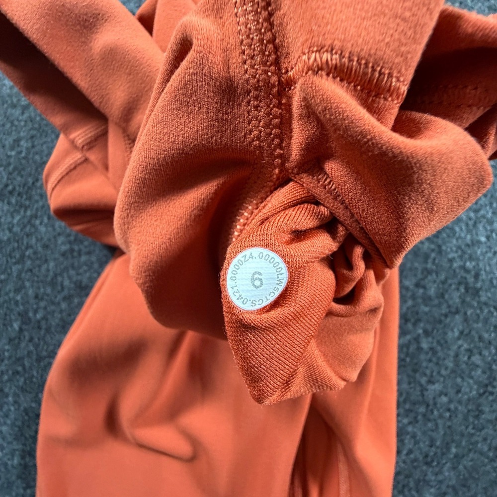 Lululemon Align High-Rise Pant 25" Orange Nulu Yoga Leggings Womens Size 6 - Picture 2 of 11